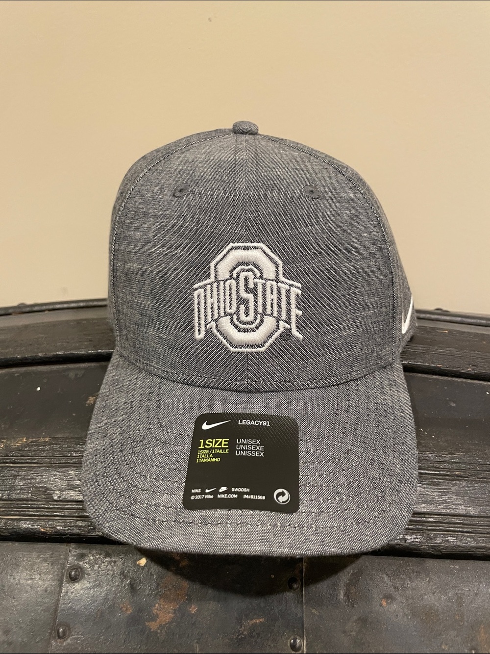 Nike Heather Gray Ohio State Embroidered Cap